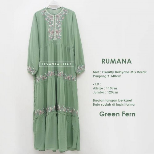 Rumana-007 Gamis Cerutty Babydoll Bordir